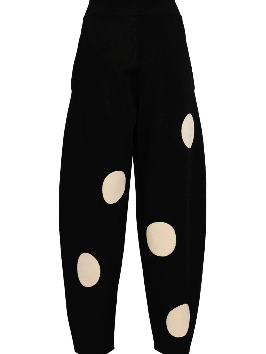 Affordable Women McCartney fine-knit Stella polka-dot trousers 0807